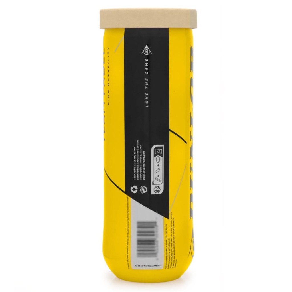 Imagem 3 do produto Bola de Padel Dunlop Team Padel - Pack com 03 Tubos