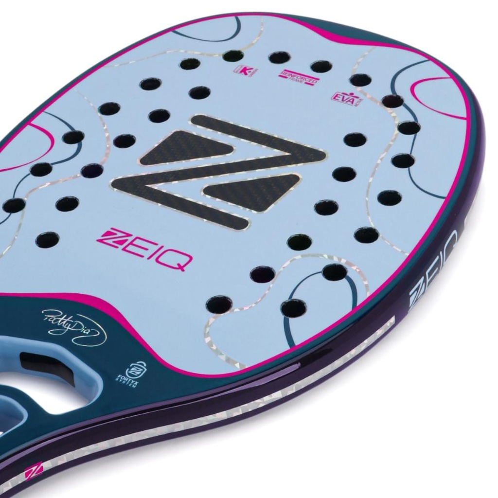 Imagem 4 do produto Raquete de Beach Tennis Zeiq New Inspire Patty Diaz 2026 - Adulto