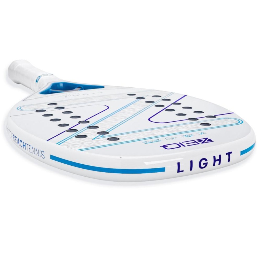 Imagem 5 do produto Raquete de Beach Tennis Zeiq Light - Leo Branco 3K