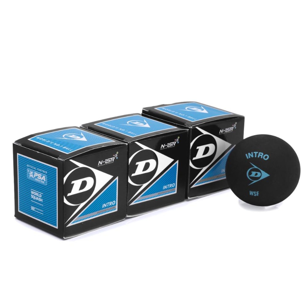 Imagem 1 do produto Bola de Squash Dunlop Intro Pack Com 03 Bolas