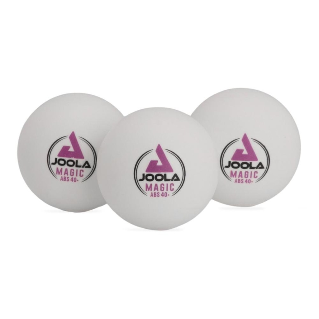 Imagem 1 do produto Bola de Tênis de Mesa Joola Magic ABS 40+ Branca Pack Com 03 Unidades