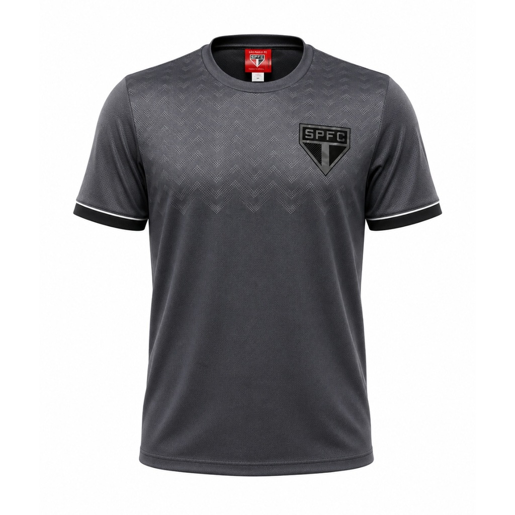 Imagem 1 do produto Camisa do São Paulo Faísca Grafite Braziline - Masculina