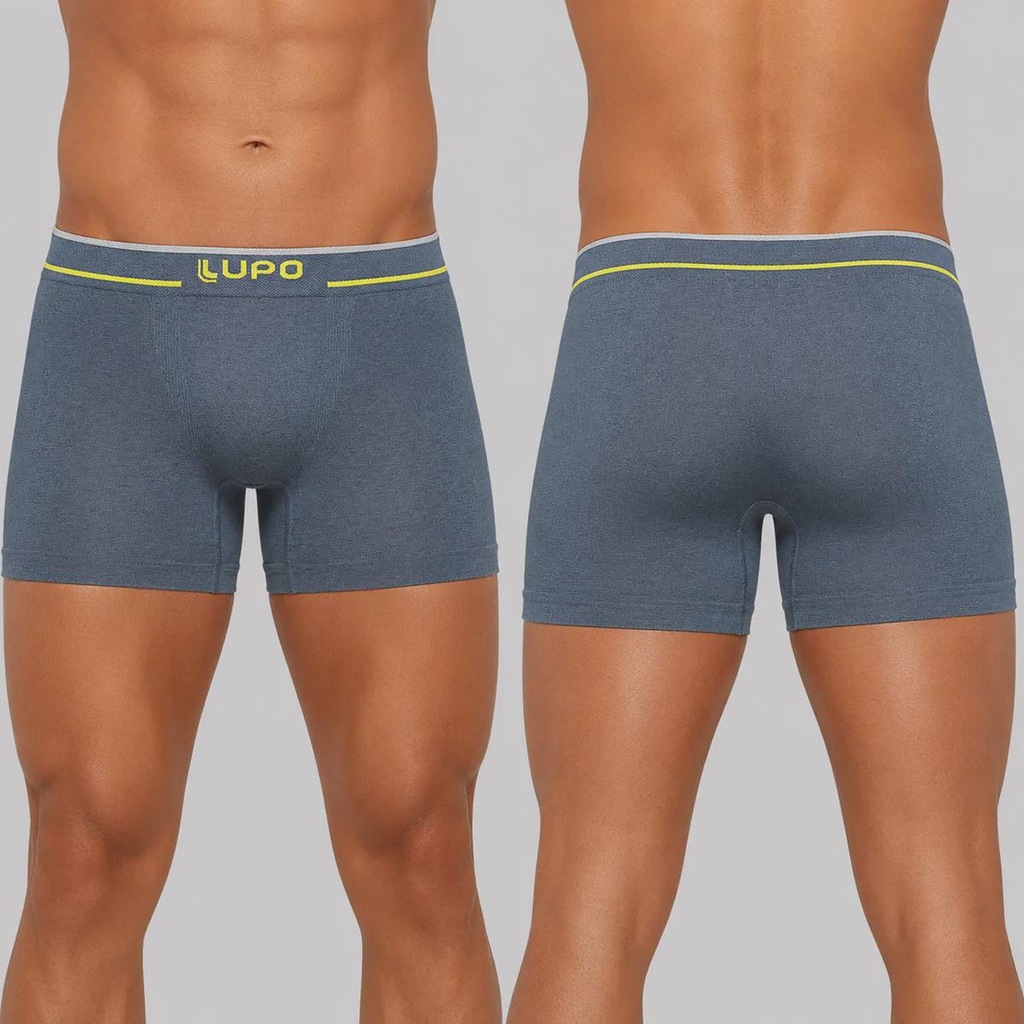 Imagem 3 do produto Kit 3 Cuecas Boxer Lupo Microfibra Sem Costura Adulto