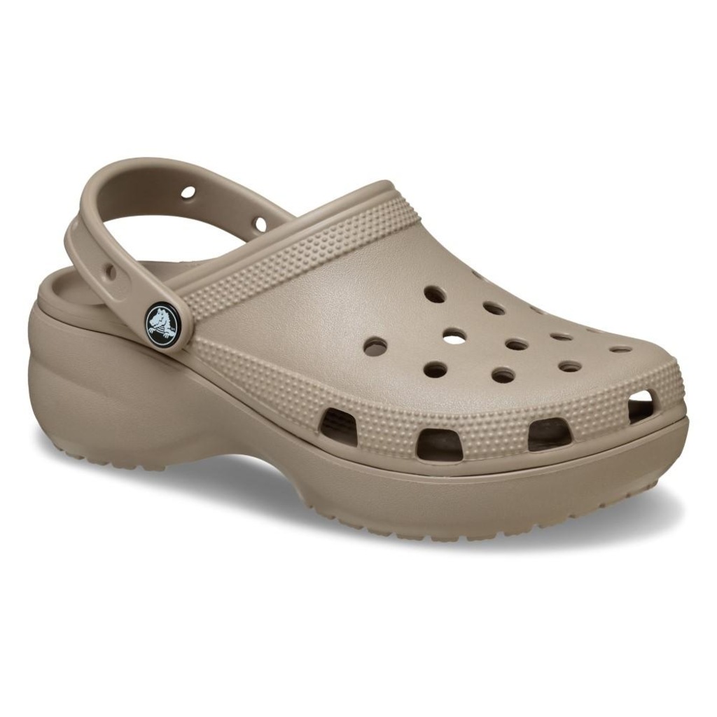 Imagem 2 do produto Sandália Feminino Crocs Classic Platform Clog TAUPE