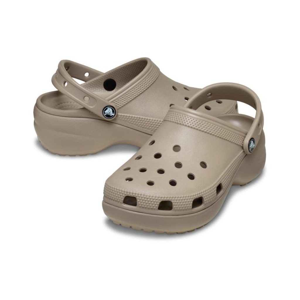 Imagem 4 do produto Sandália Feminino Crocs Classic Platform Clog TAUPE
