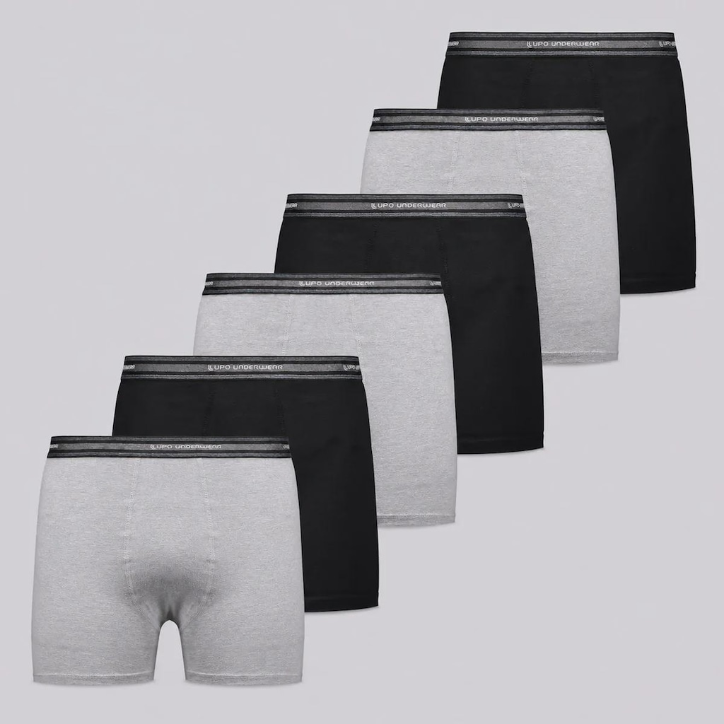 Imagem 1 do produto Kit 6 Cuecas Boxer Lupo com Elastano Adulto