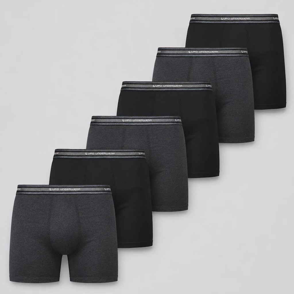 Imagem 1 do produto Kit 6 Cuecas Lupo Boxer com Elastano Adulto