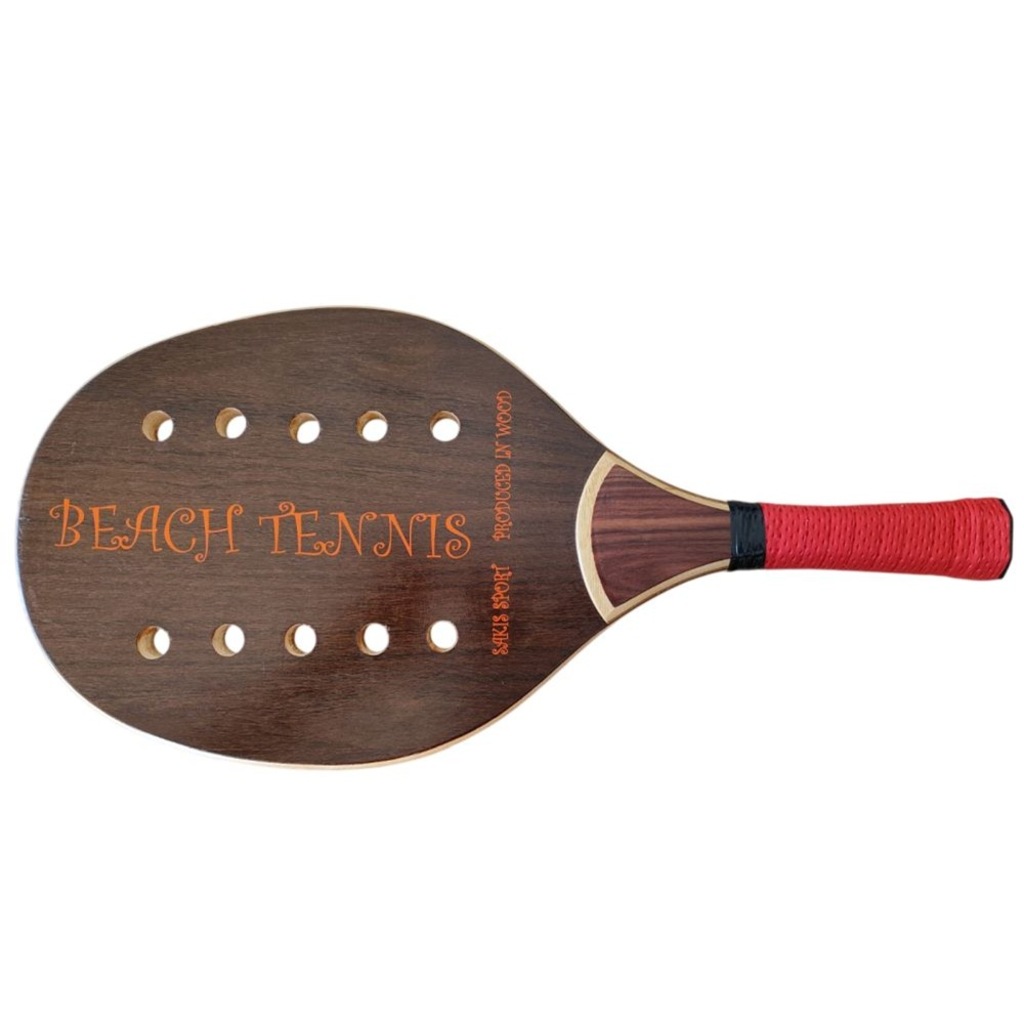 Imagem 2 do produto Raquete de Beach Tennis Sakis Sport em Madeira Artesanal - Adulto
