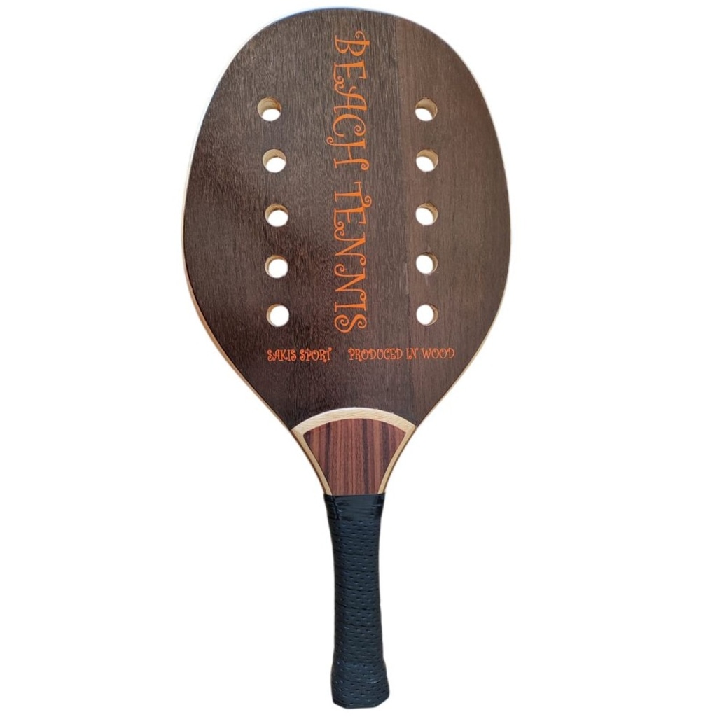 Imagem 1 do produto Raquete de Beach Tennis Sakis Sport Madeira Artesanal Adulto