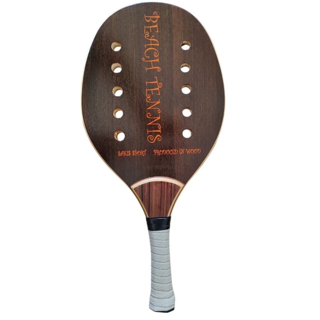Imagem 1 do produto Raquete de Beach Tennis Sakis Sport Madeira Artesanal - Adulto