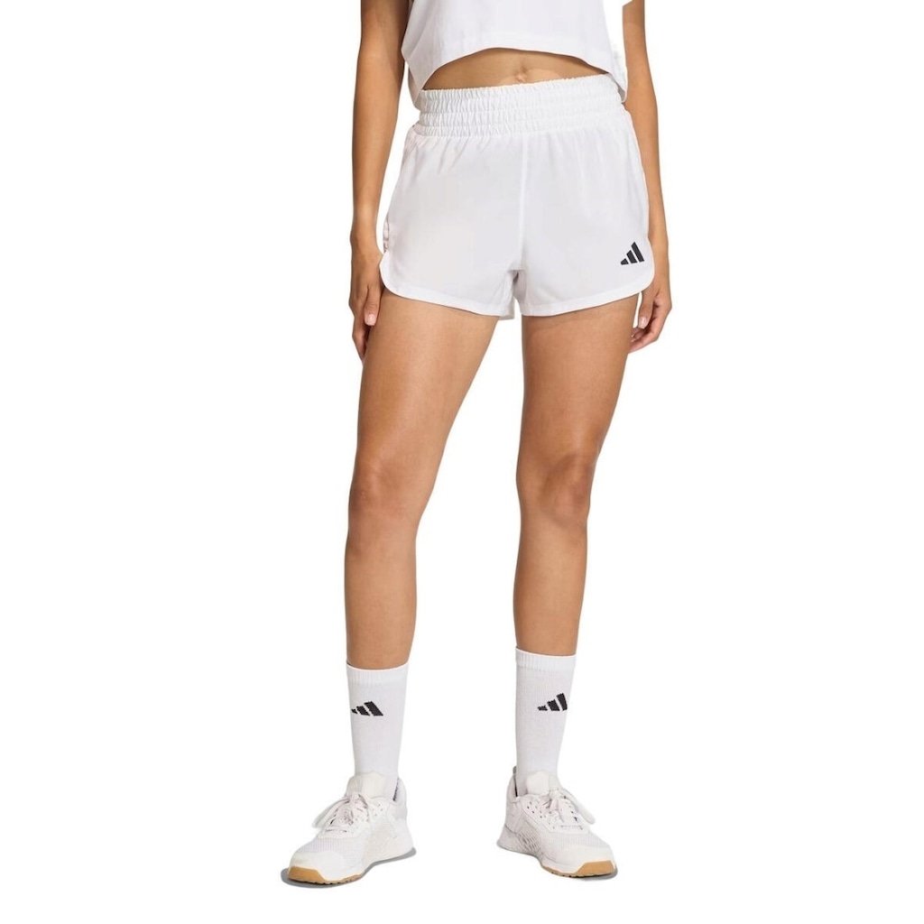 Imagem 1 do produto Short adidas de Malha de Cintura Alta Pacer Workout Feminino