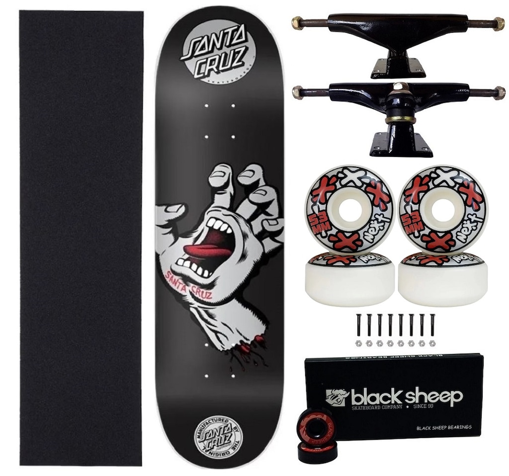 Imagem 1 do produto Skate Santa Cruz 8.0 Montado Profissional Roda Next 101a