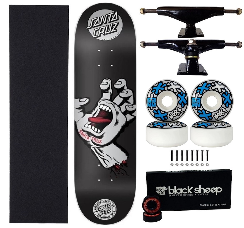Imagem 1 do produto Skate Santa Cruz 8.0 Montado Profissional Roda Next 101a
