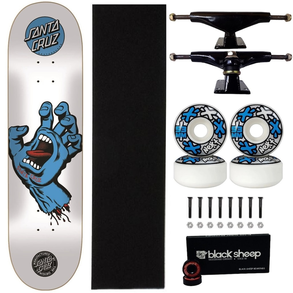 Imagem 1 do produto Skate Santa Cruz Profissional Powerlyte Fiberglass Next 53mm
