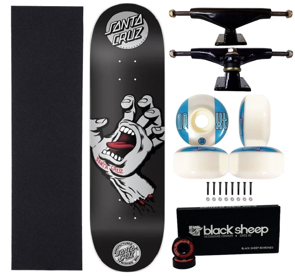 Imagem 1 do produto Skate Santa Cruz Profissional Montado 8.0 Abec 15 Truck 139m