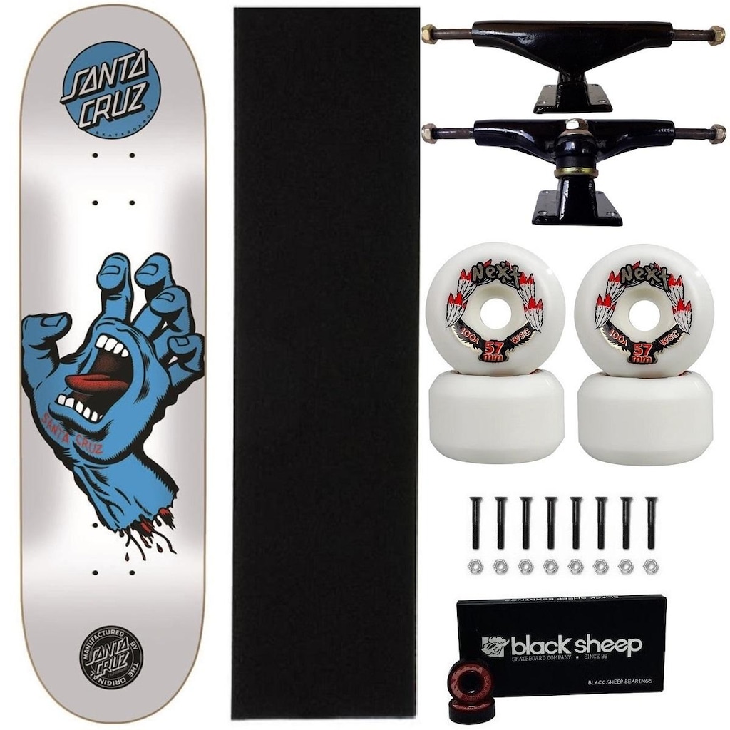 Imagem 1 do produto Skate Santa Cruz Montado 8.0 Profissional Next 57mm Abec 15