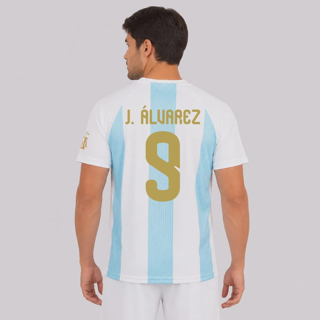 Imagem 1 do produto Camisa Argentina Selección 9 J. Álvarez Masculina