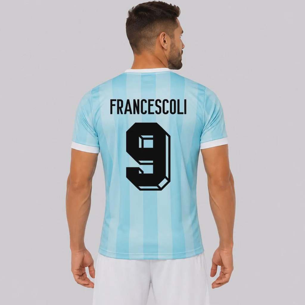 Imagem 1 do produto Camisa Uruguai Retrô 1990 Dry 9 Francescoli Masculina