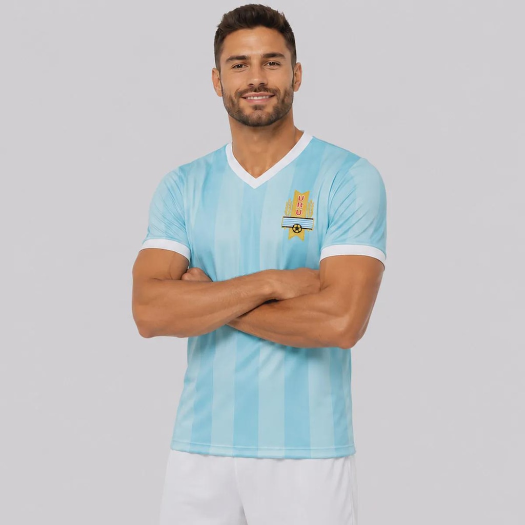 Imagem 3 do produto Camisa Uruguai Retrô 1990 Dry 9 Francescoli Masculina