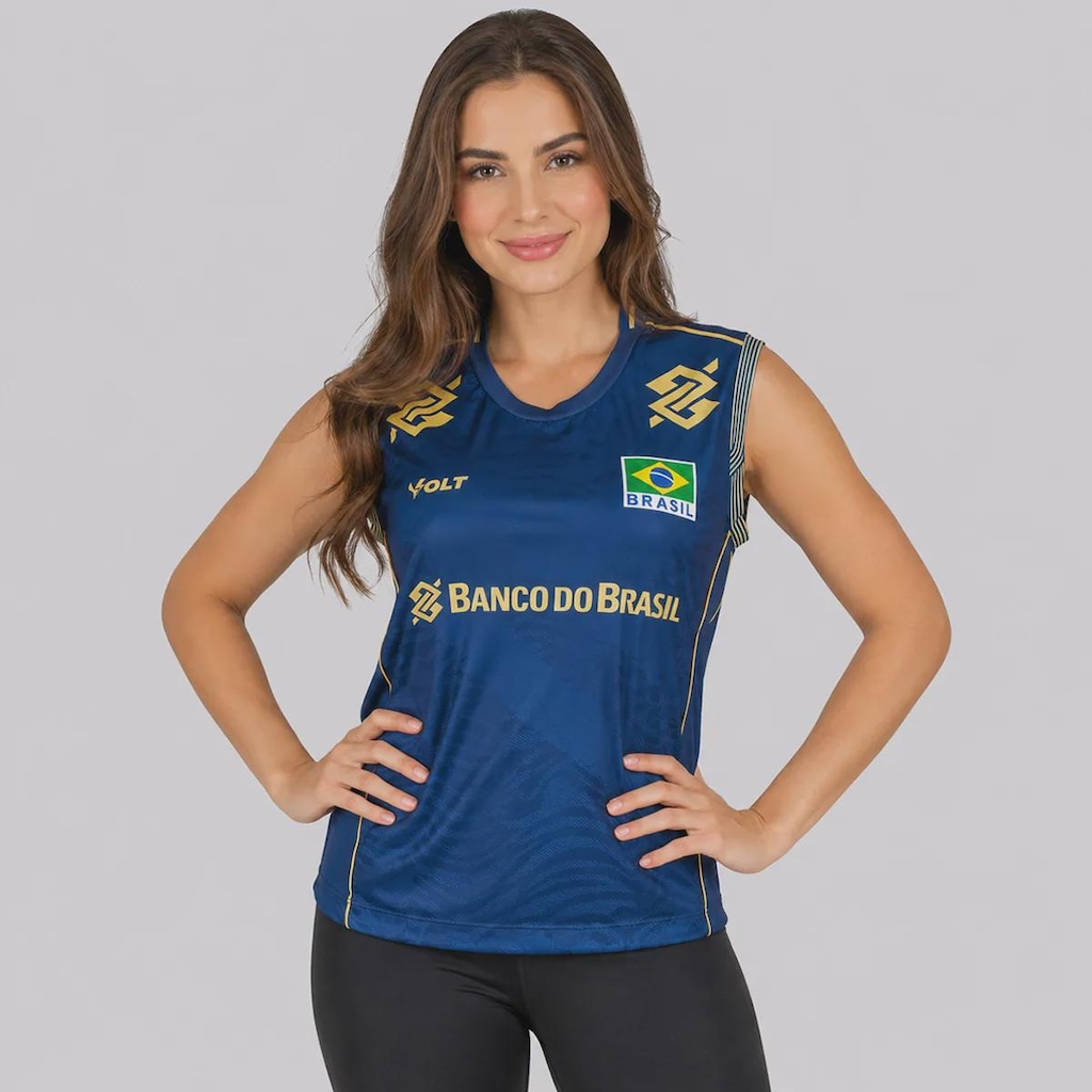 Imagem 1 do produto Camiseta Regata Volt Brasil Volêi CBV II 2026 Feminina