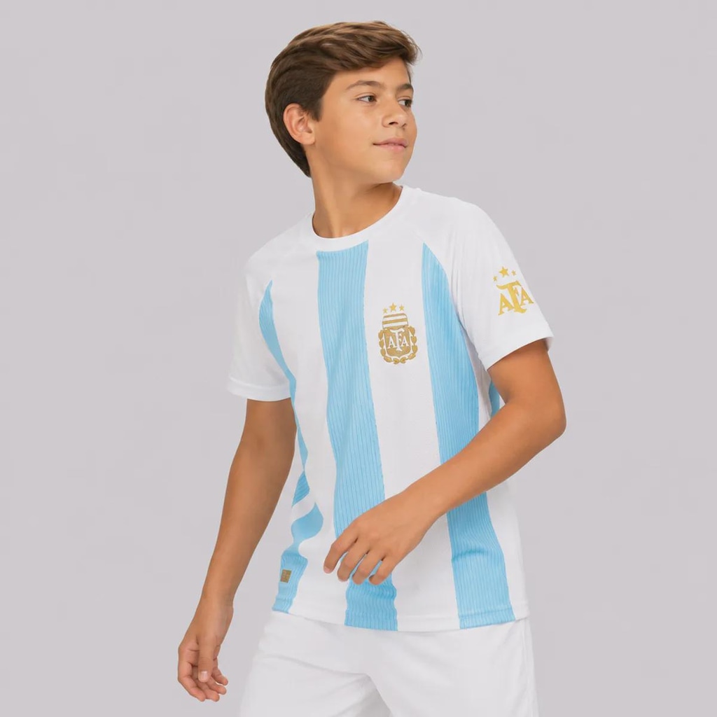 Imagem 3 do produto Camisa Argentina Selección 10 Messi Infantil