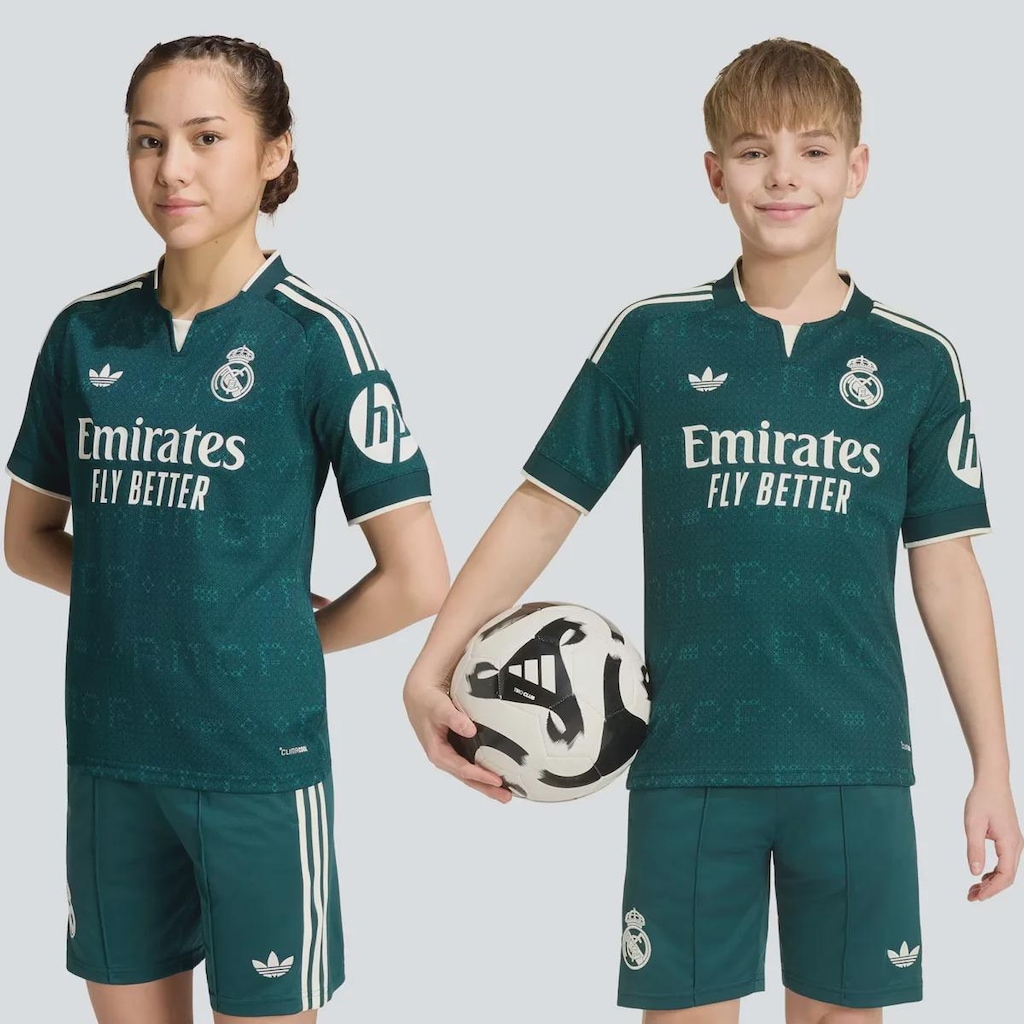 Imagem 4 do produto Camisa Real Madrid II 26/27 Adidas Infantil