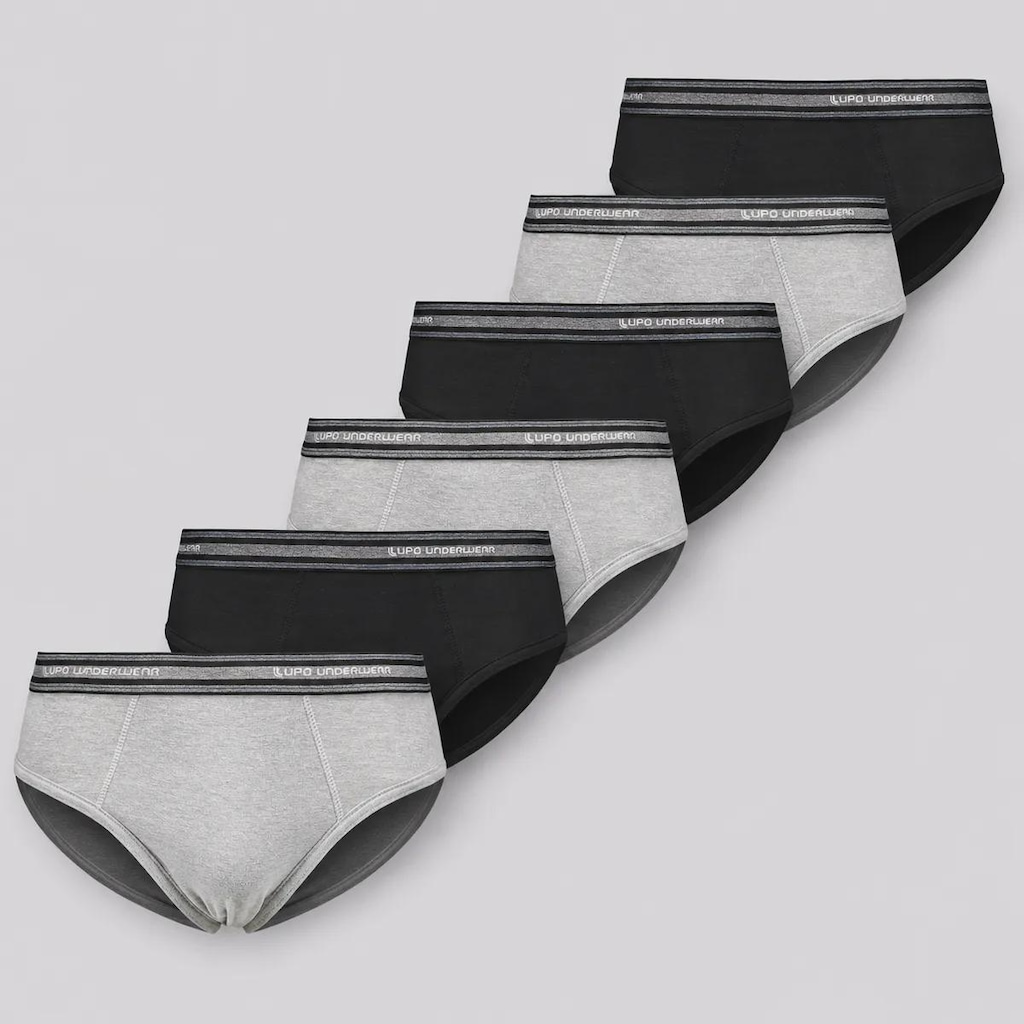 Imagem 1 do produto Kit Cueca Lupo Slip Algodão Com Elastano - Masculino - 6 Unidades