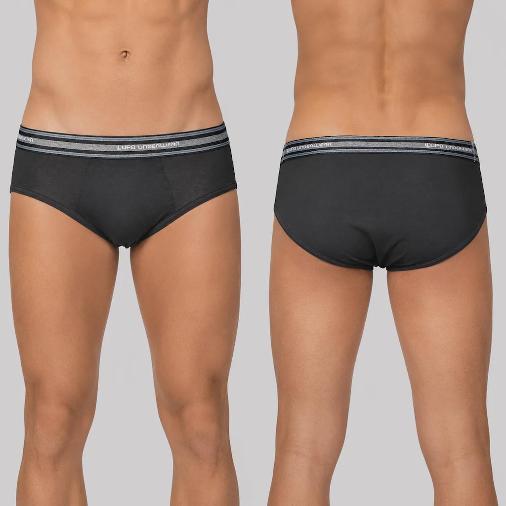 Imagem 3 do produto Kit Cueca Lupo Slip Algodão Com Elastano - Masculino - 6 Unidades