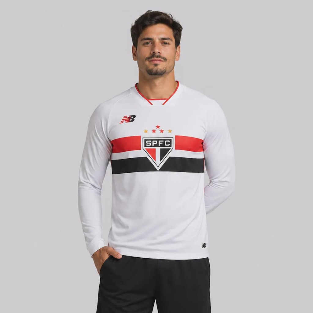 Imagem 1 do produto Camisa Manga Longa do São Paulo I 2026 New Balance Masculina