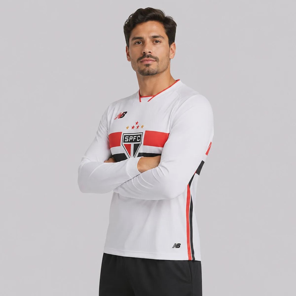 Imagem 2 do produto Camisa Manga Longa do São Paulo I 2026 New Balance Masculina