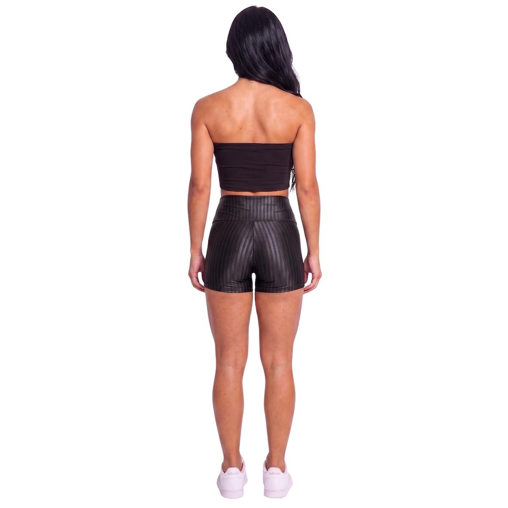Imagem 3 do produto Conjunto Esportivo Fitness Top Tube Faixa e Short New Zig Vekyo Feminino