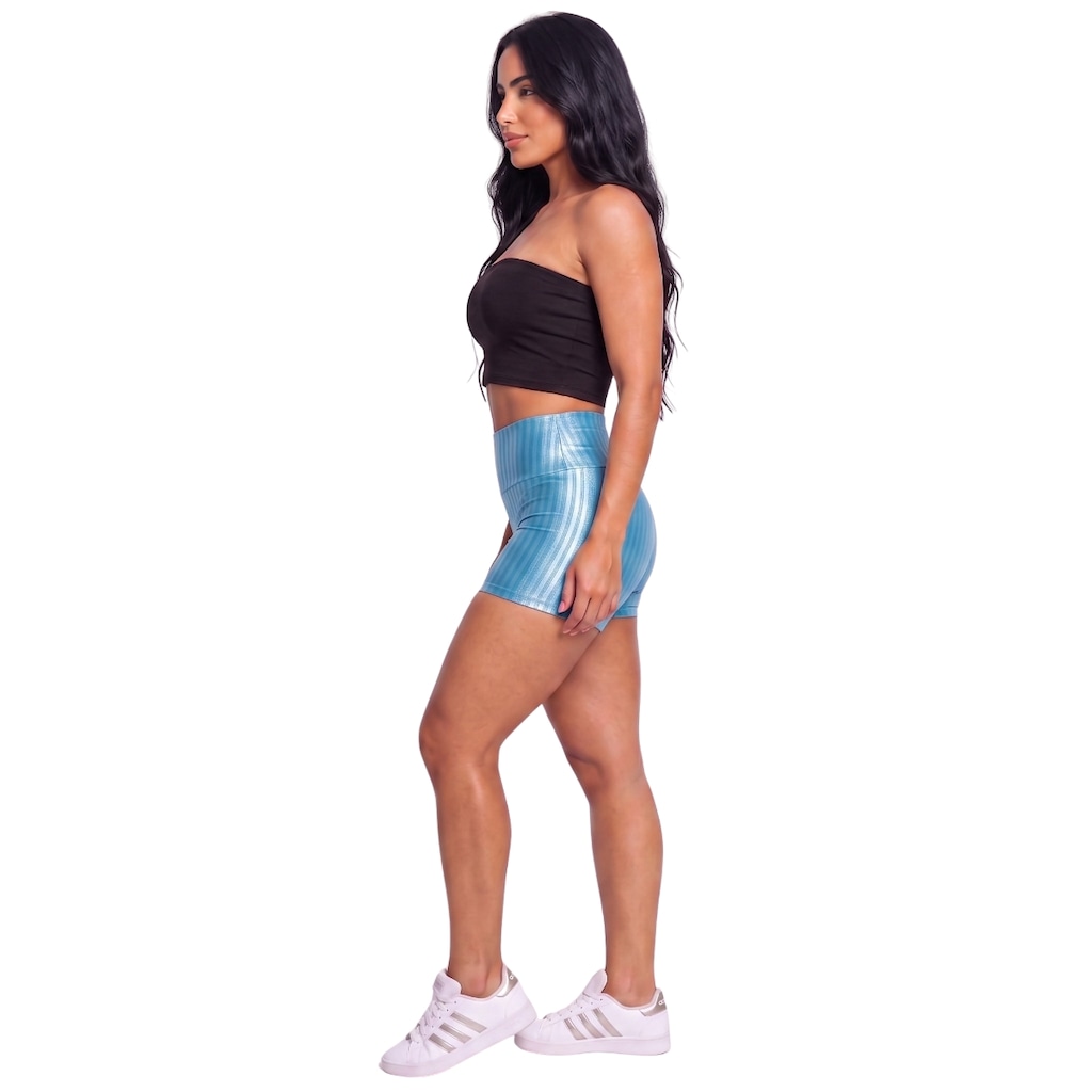 Imagem 2 do produto Conjunto Esportivo Fitness Top Tube Faixa e Short New Zig Vekyo Feminino