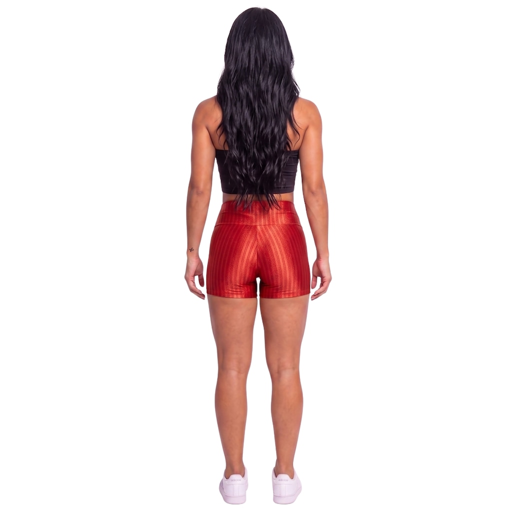 Imagem 3 do produto Conjunto Esportivo Fitness Top Tube Faixa e Short New Zig Vekyo Feminino