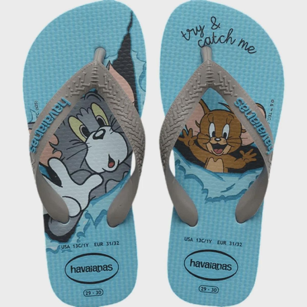 Imagem 1 do produto Chinelo Infantil Havaianas Menino Top Warner Tom e Jerry Azul