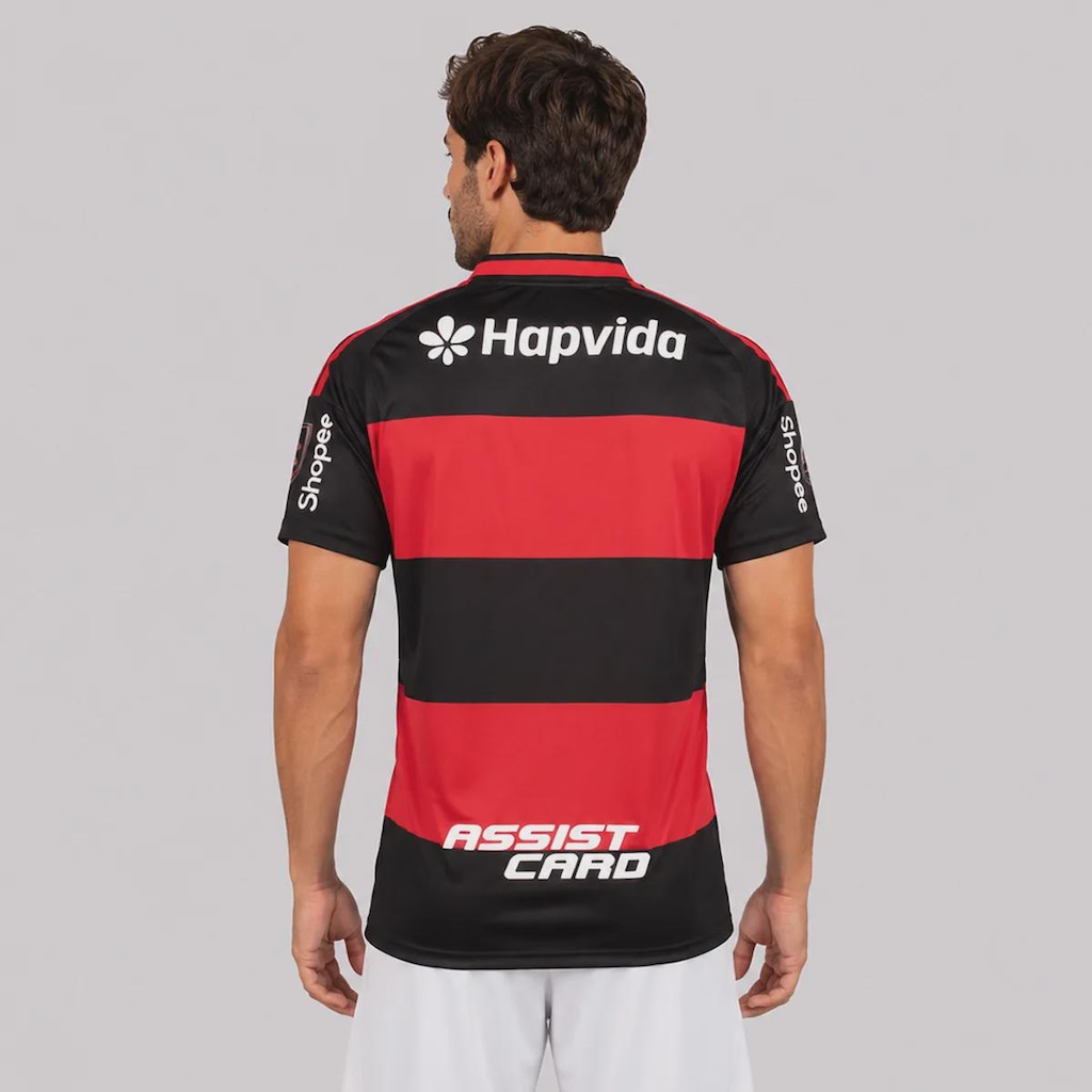 Imagem 4 do produto Camisa do Flamengo I 26/27 Patch Libertadores Adidas Masculina