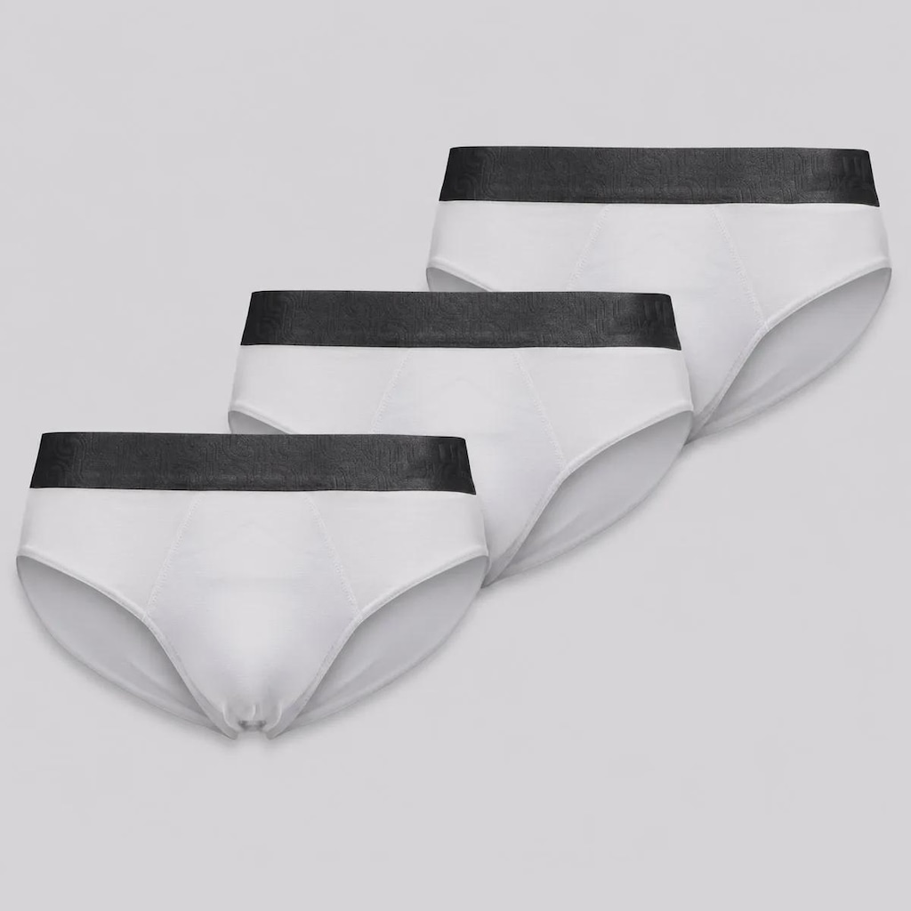 Imagem 1 do produto Kit Cueca Lupo Slip Algodão com Elastano - 3 Unidades