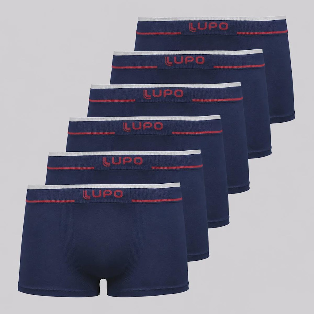 Imagem 1 do produto Kit Cueca Lupo Sunga sem Costura - 6 Unidades