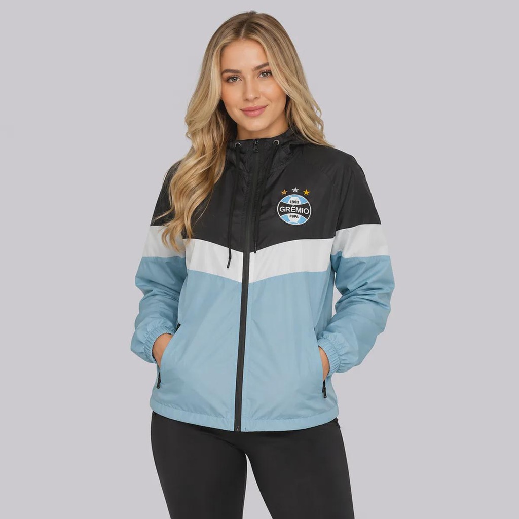 Imagem 1 do produto Jaqueta Corta Vento do Grêmio Tricolor Feminina