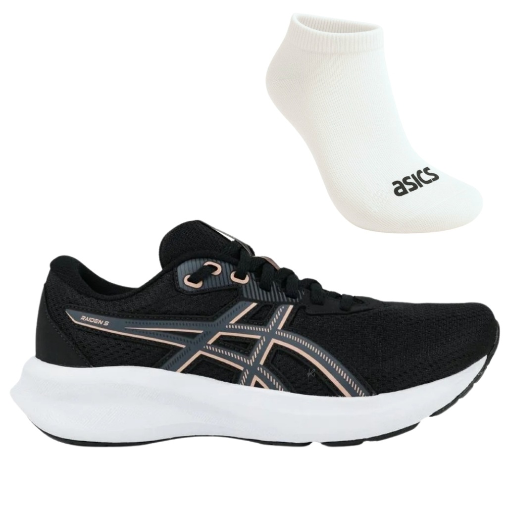 Imagem 1 do produto Kit Tênis Asics Raiden 5 e Meia - Feminino