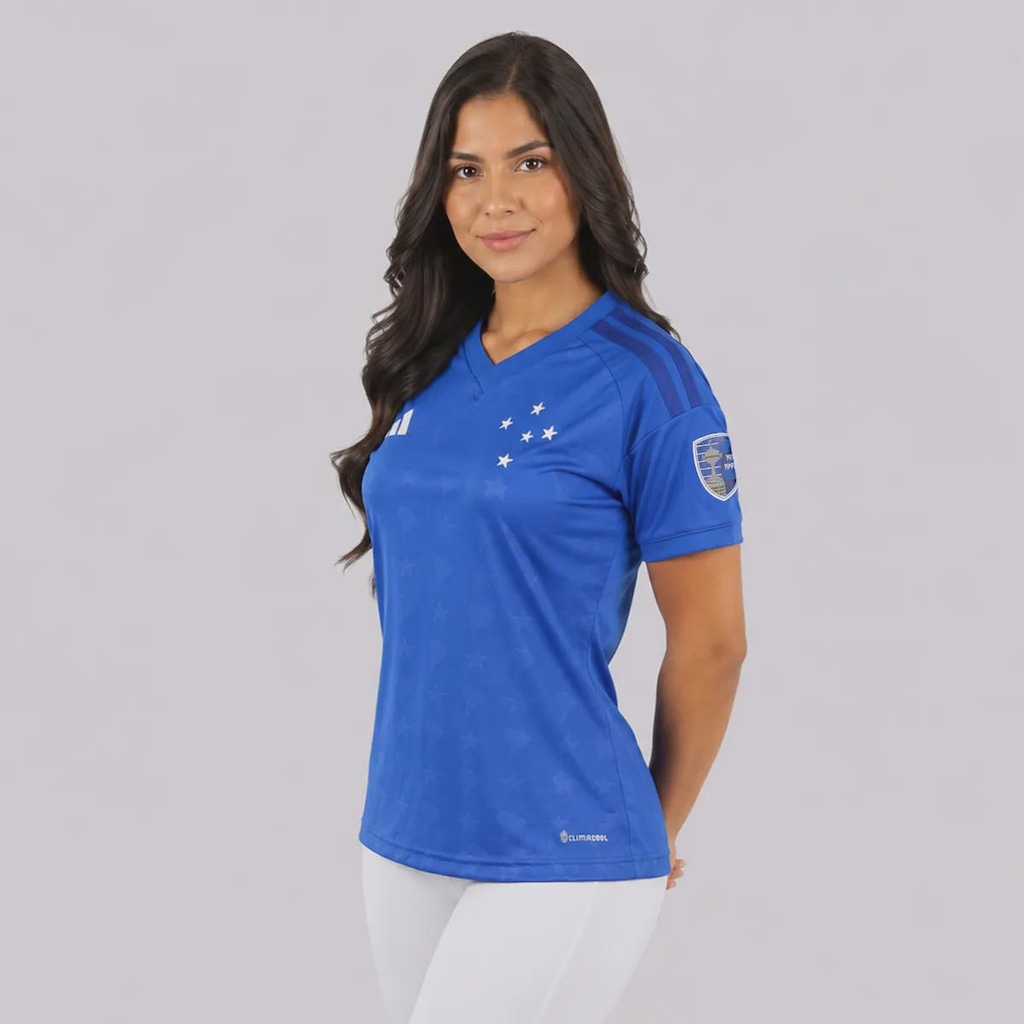 Imagem 3 do produto Camisa do Cruzeiro I 26/27 Patch Libertadores adidas Feminina