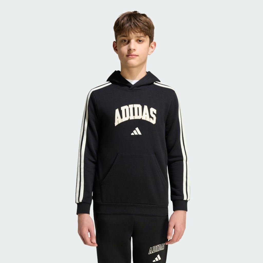 Imagem 3 do produto Blusão de Moletom om Capuz adidas Estampado Universitário Codes Infantil