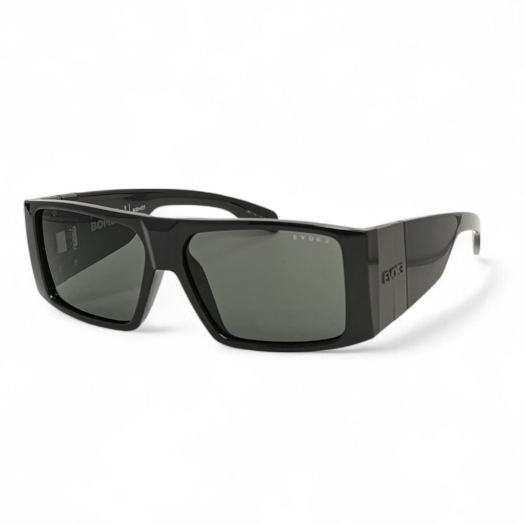 Imagem 1 do produto Óculos Evoke Bomber BRH01 Black Shine Verde G15 Total