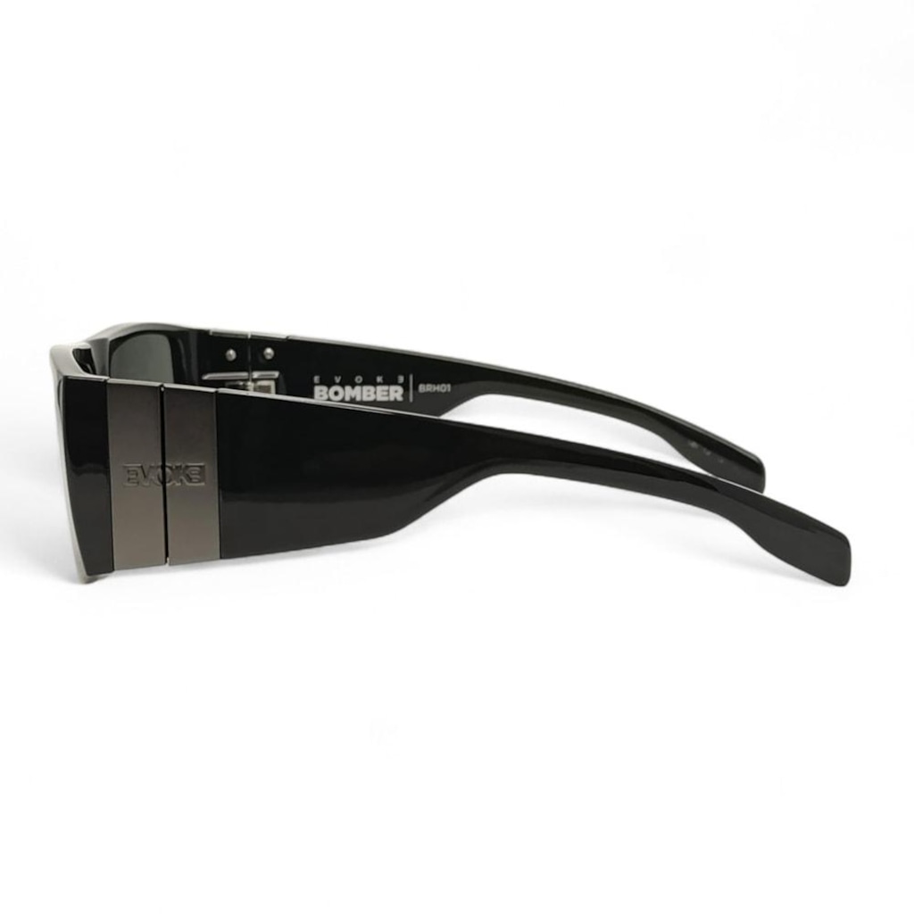 Imagem 3 do produto Óculos Evoke Bomber BRH01 Black Shine Verde G15 Total