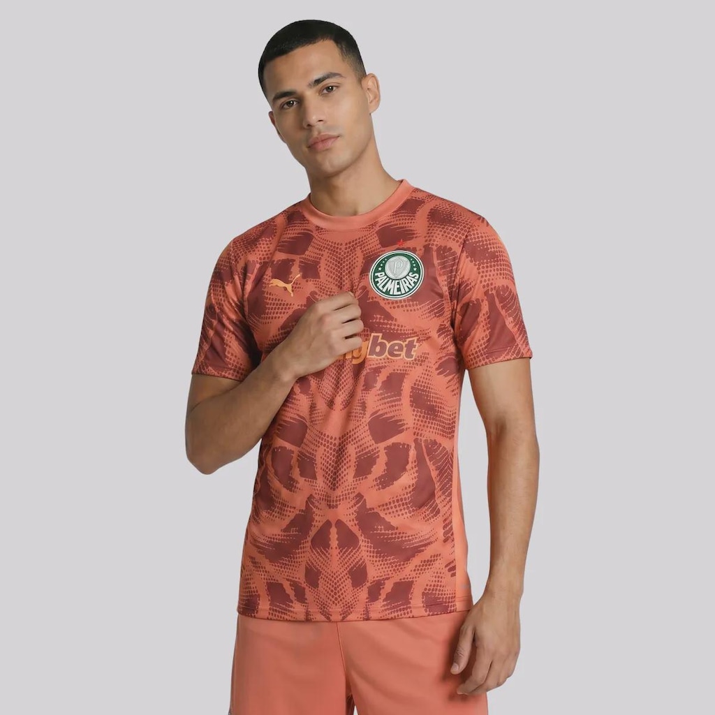 Imagem 4 do produto Camisa de Goleiro do Palmeiras II 25/26 com Patrocínio 1 Carlos Miguel Puma Masculina