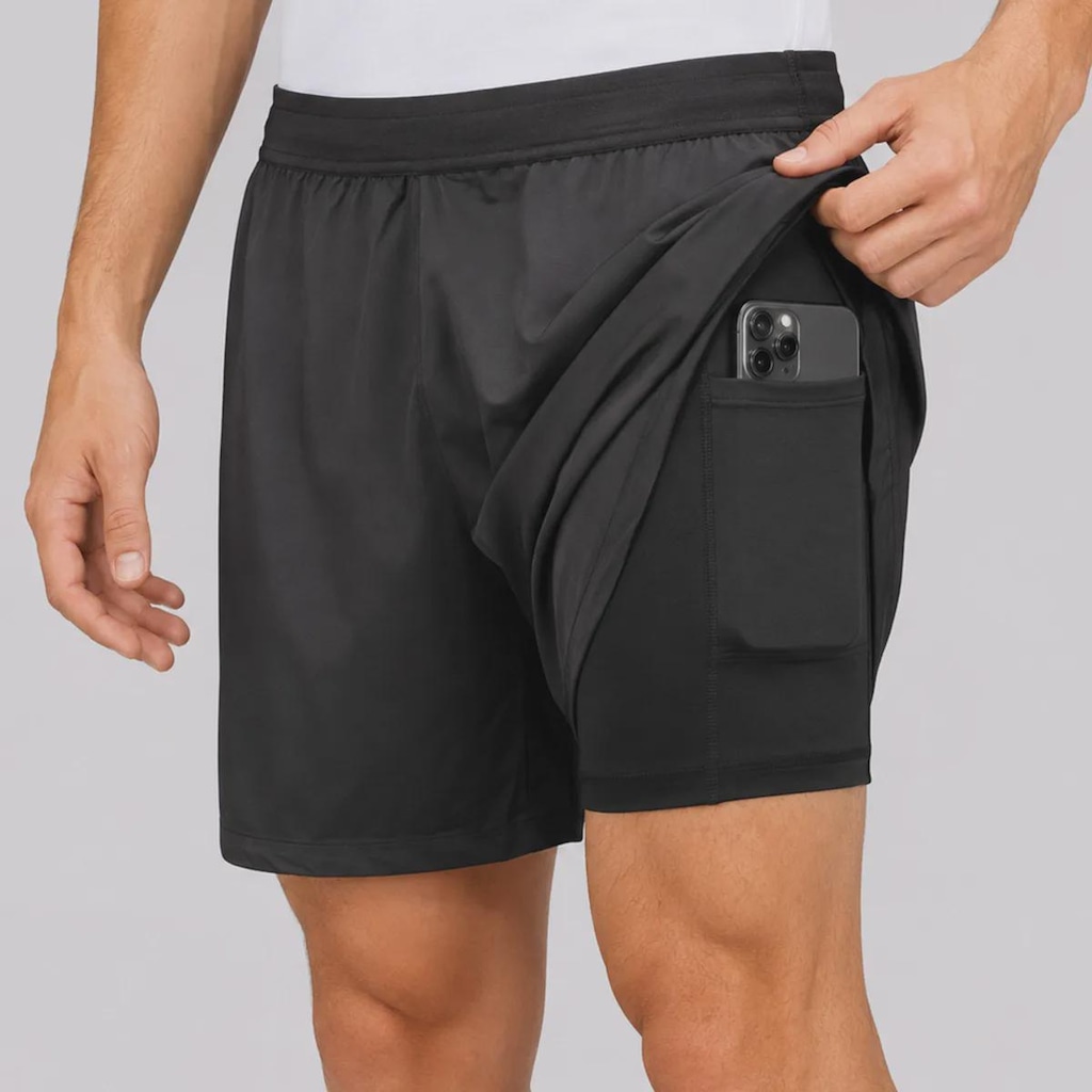 Imagem 3 do produto Short Olympikus Corre Foco 5 2 em 1 Masculino