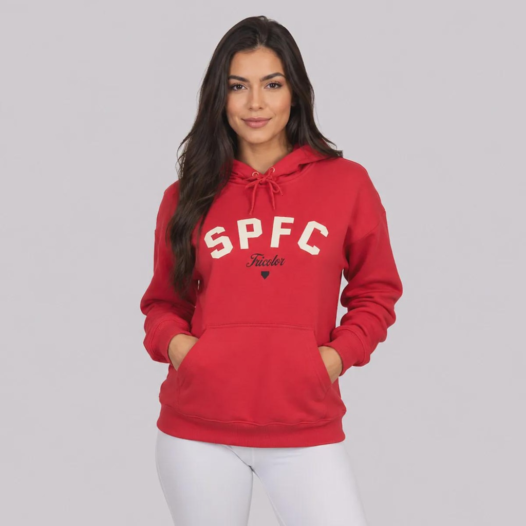 Imagem 1 do produto Blusão de Moletom do São Paulo Tricolor Feminino
