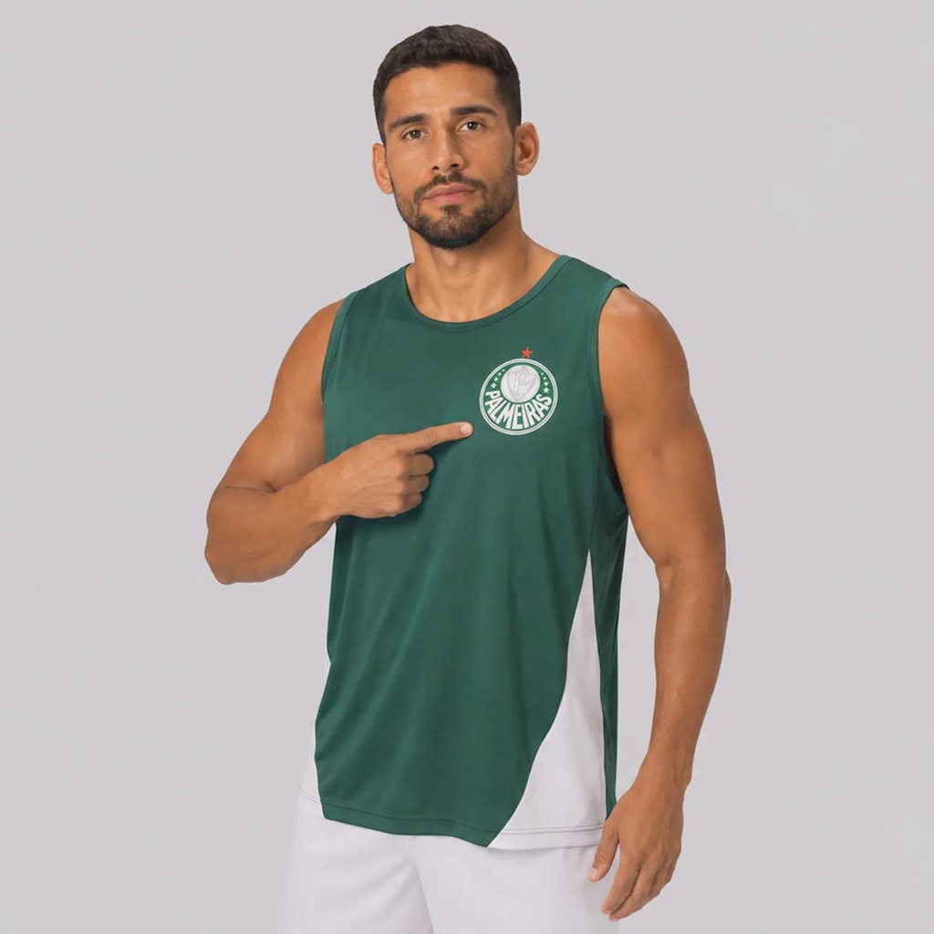 Imagem 3 do produto Camiseta Regata do Palmeiras Alviverde II Masculina