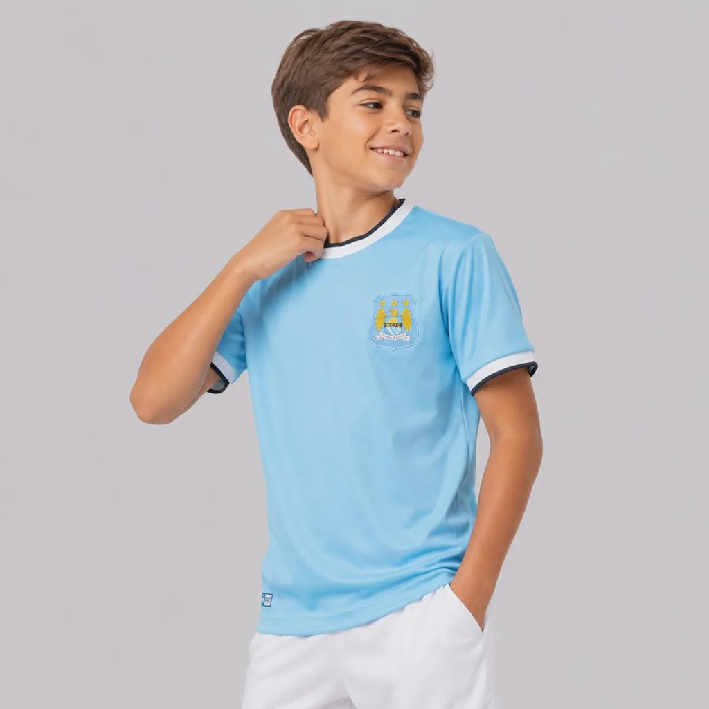 Imagem 3 do produto Camisa Manchester City Retrô 2014 Infantil