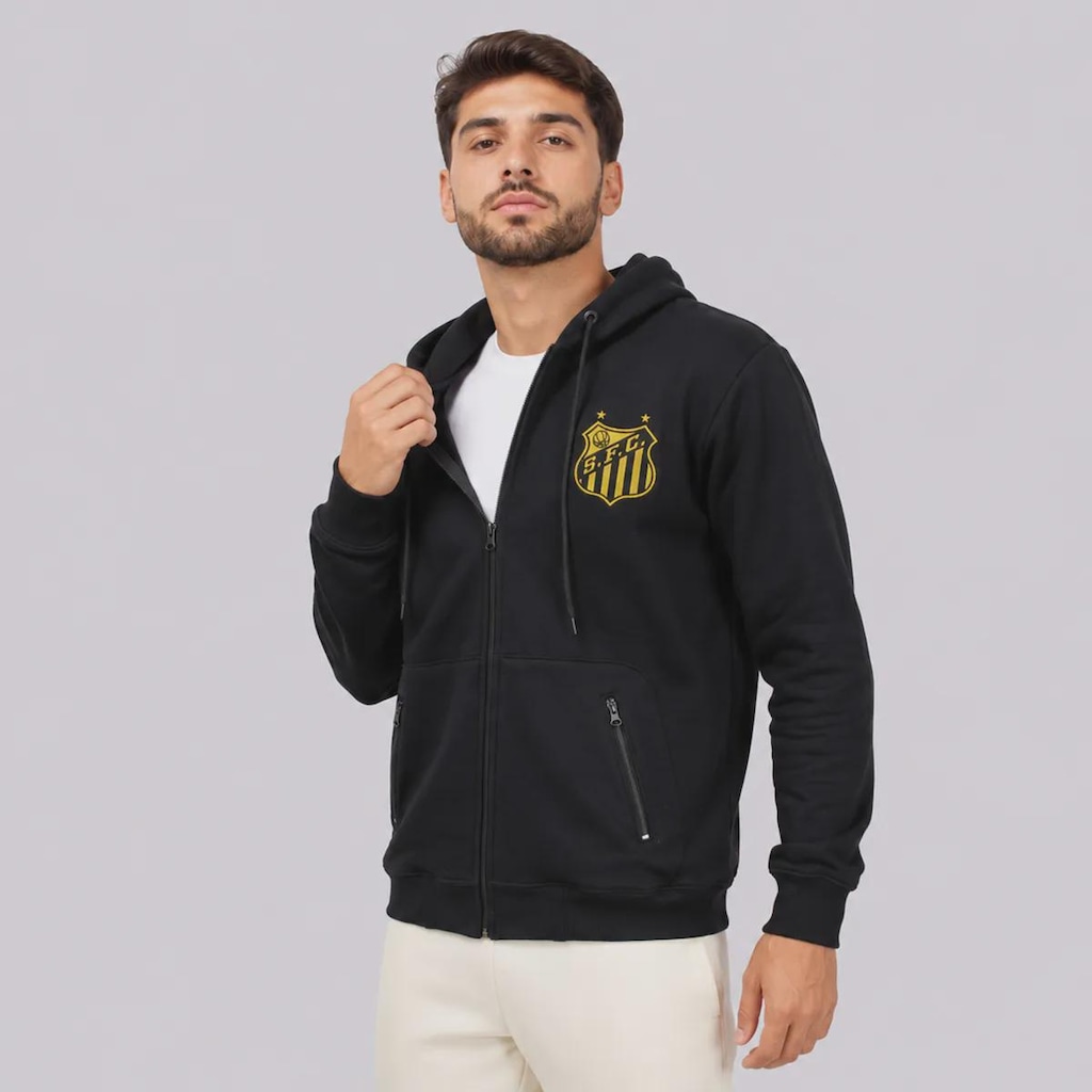 Imagem 2 do produto Jaqueta de Moletom do Santos Glória Alvinegra Masculina