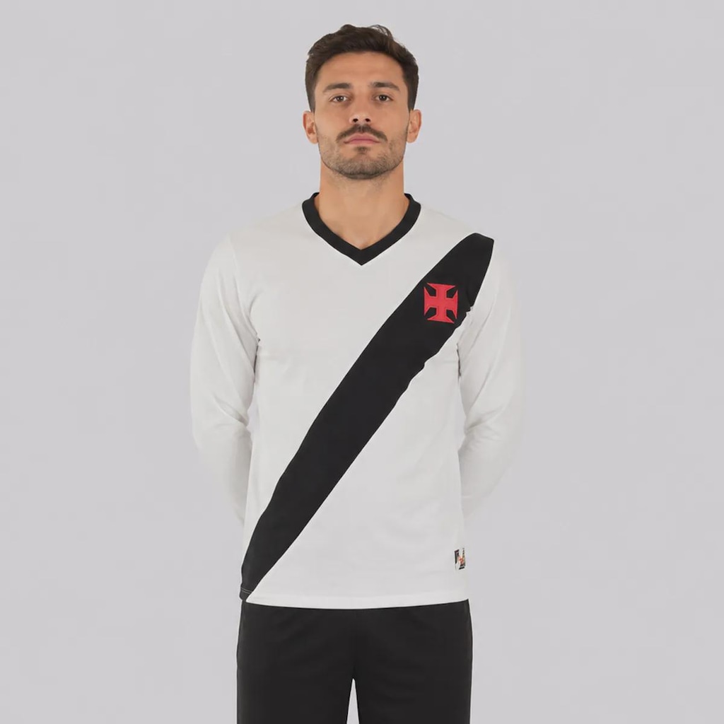 Imagem 1 do produto Camisa Manga Longa do Vasco Retrô 1948 Masculina